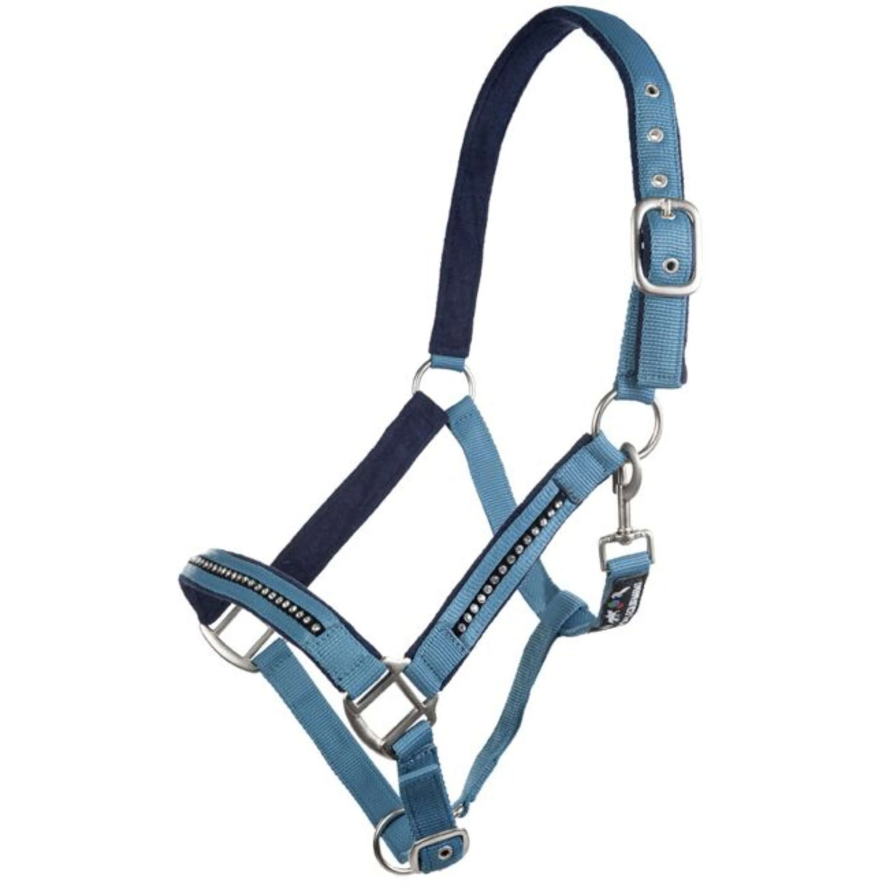 HKM Ensemble Licol Crystal Souple Rembourrage Petrol/marine - Image 7