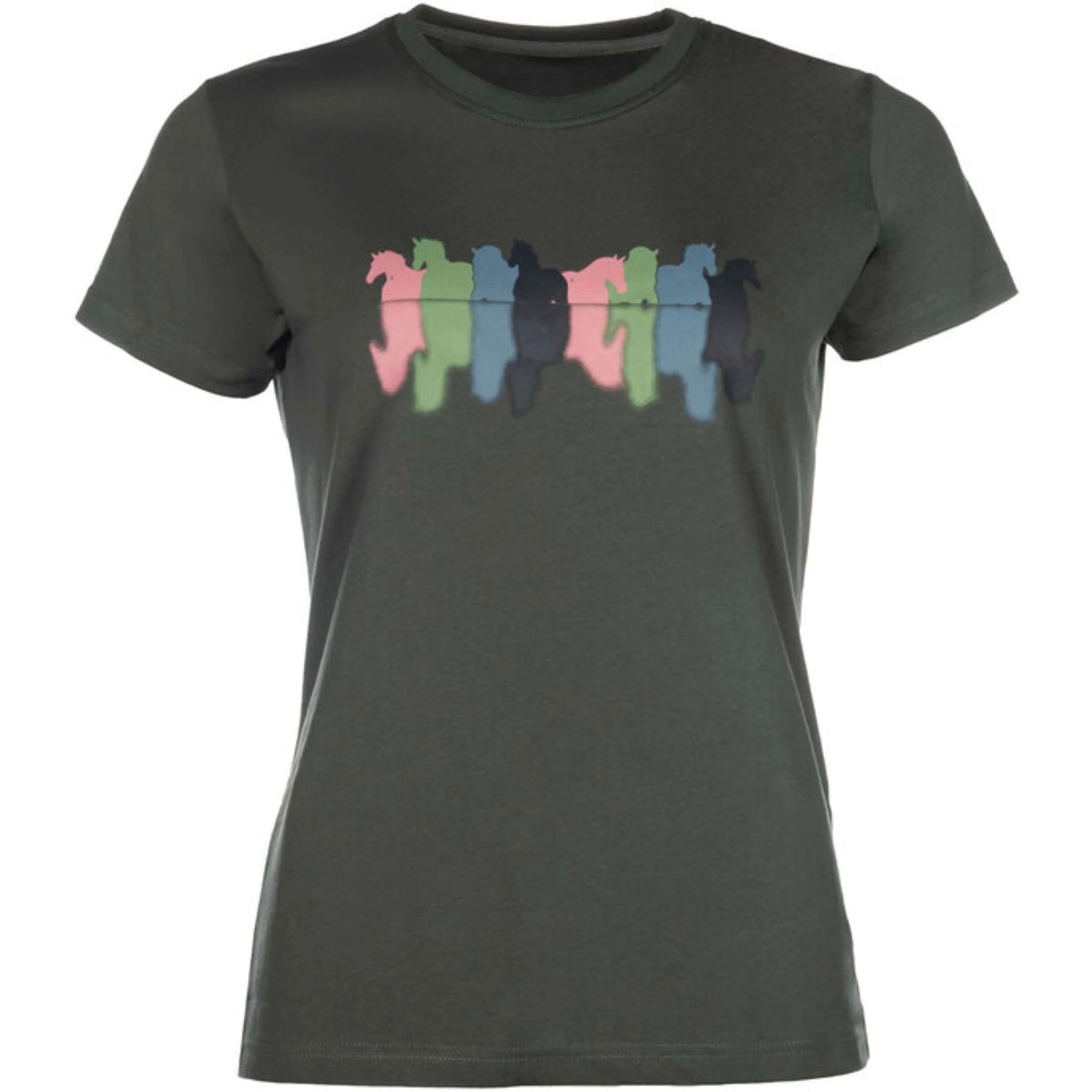 HKM T-Shirt Mirror Gris Vert