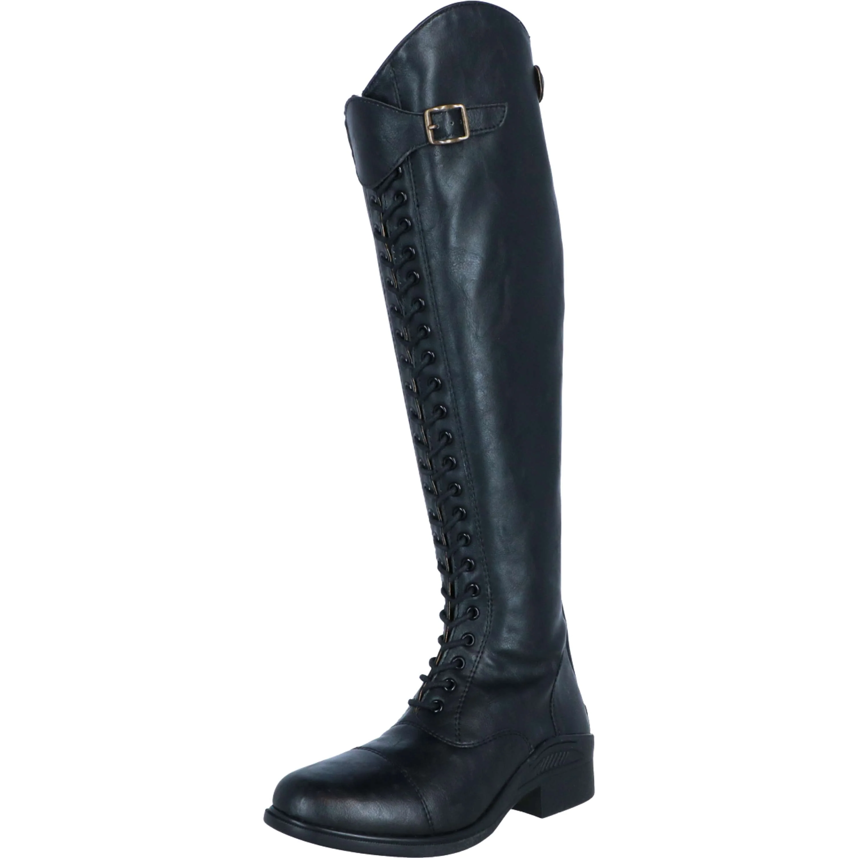 HORKA Bottes d'Équitation Lacey Synthétique Noir