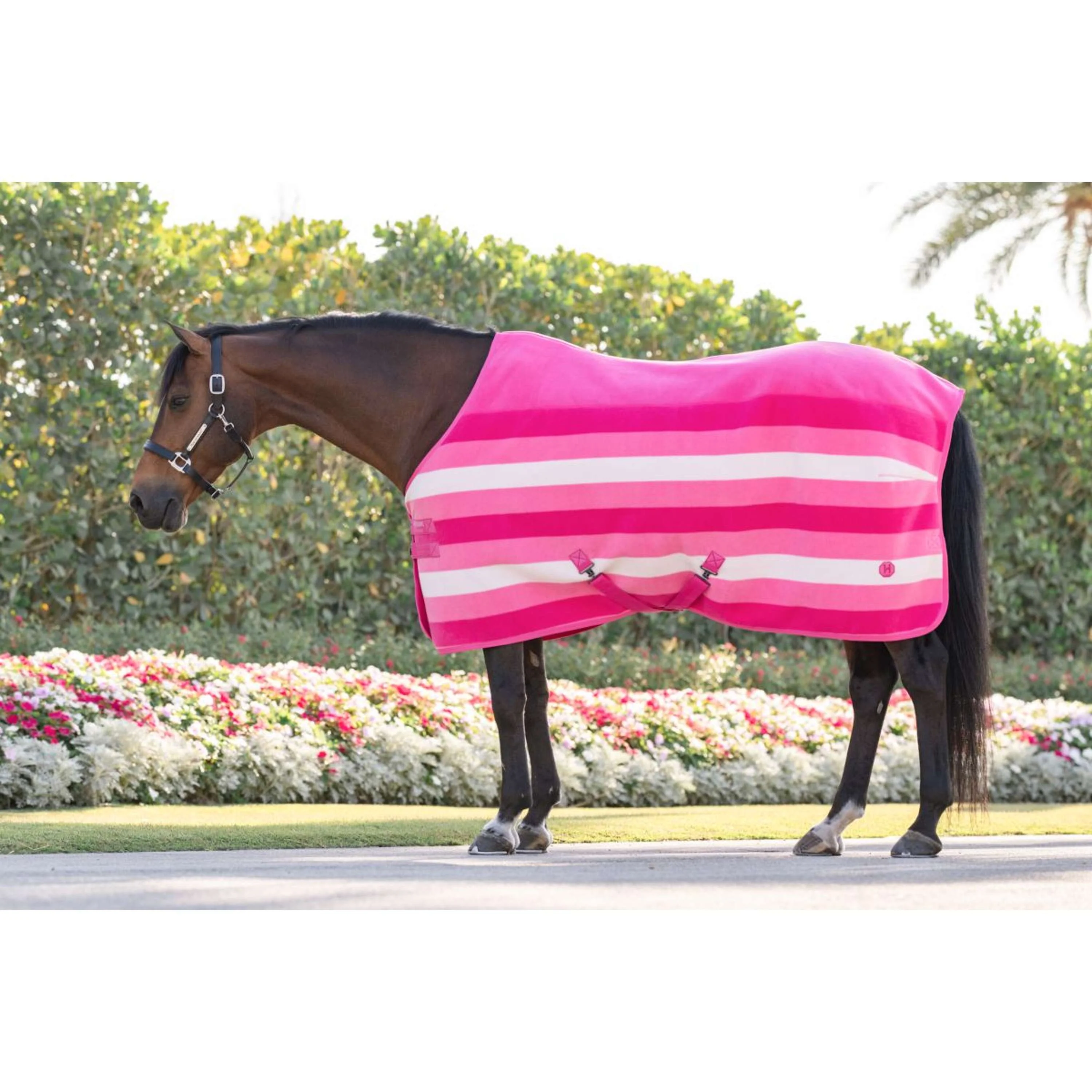 Horseware Fleece Cooler Newmarket Witney Pink - Image 2