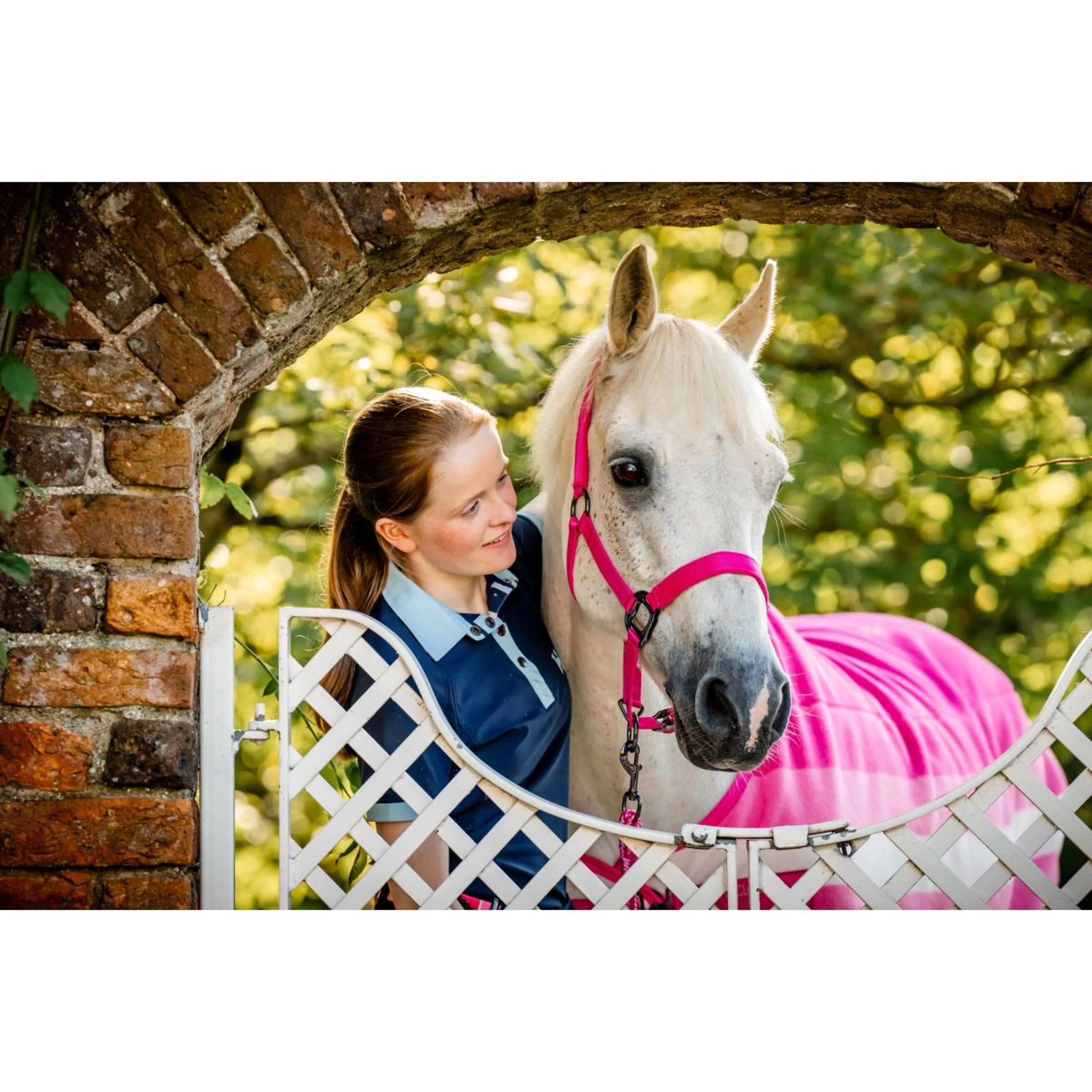 Horseware Fleece Cooler Newmarket Witney Pink - Image 5