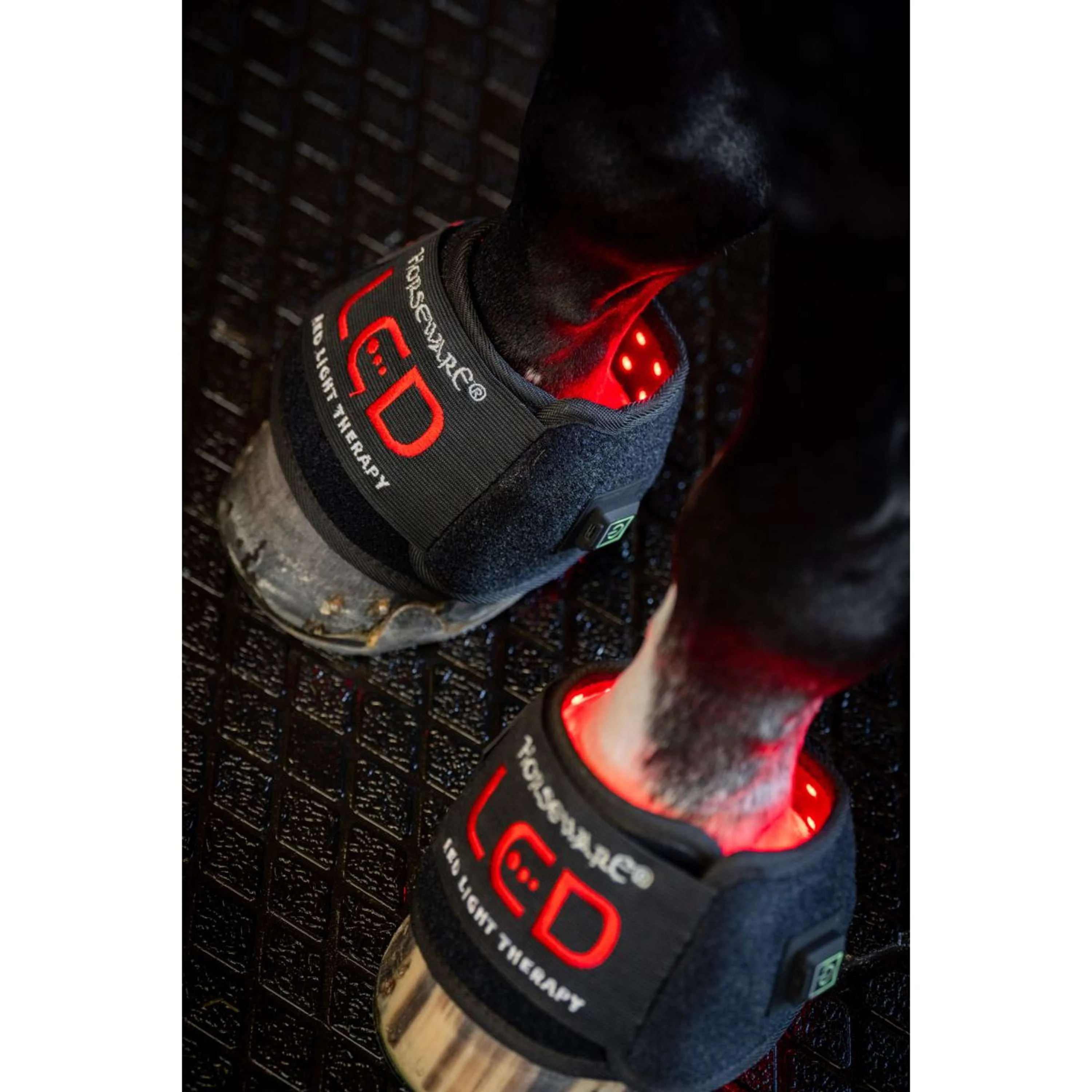 Horseware Mini Wraps LED Red Light Therapy Pair Noir/Noir - Image 8