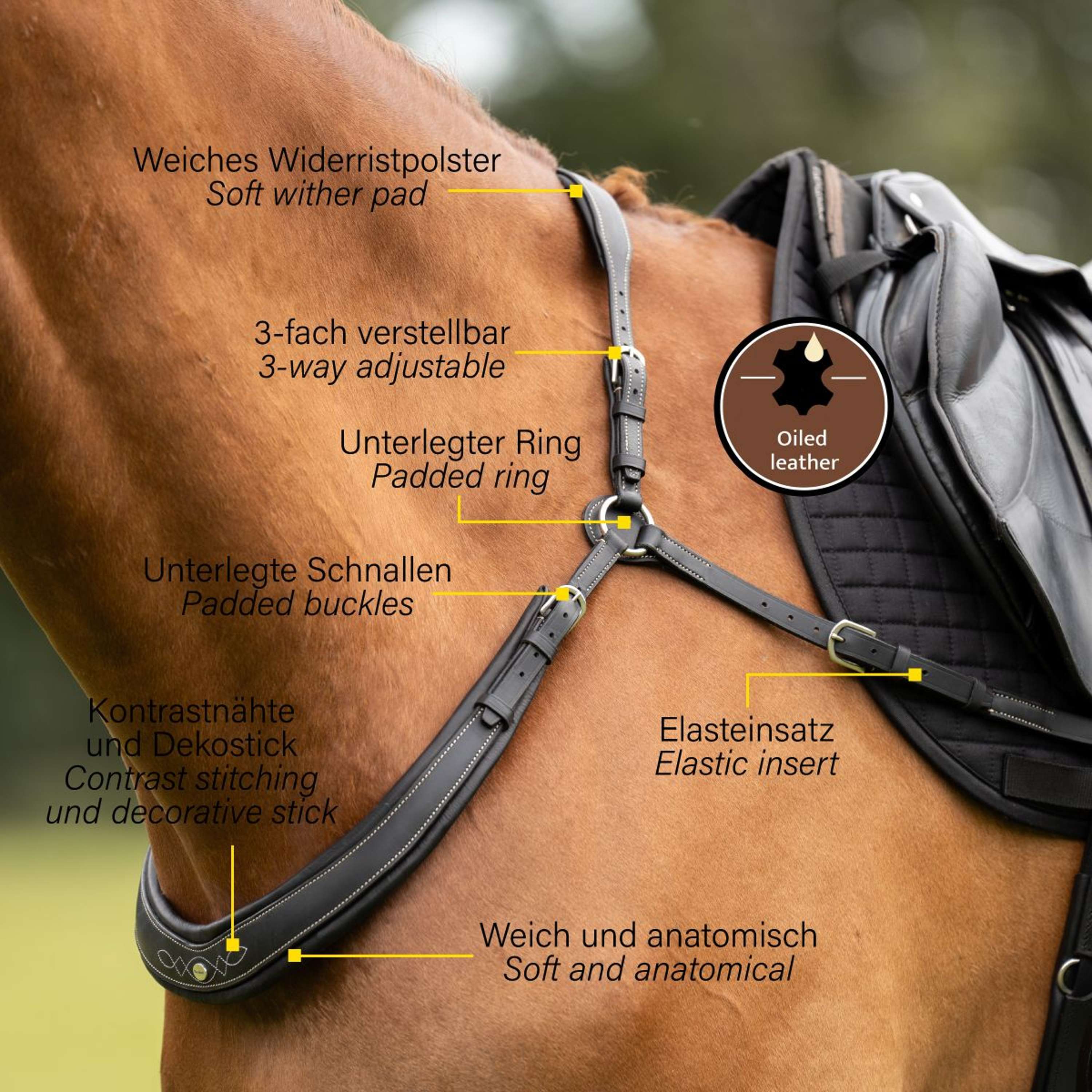 Kavalkade Collier de Chasse Jerome 2-Points Noir - Image 9