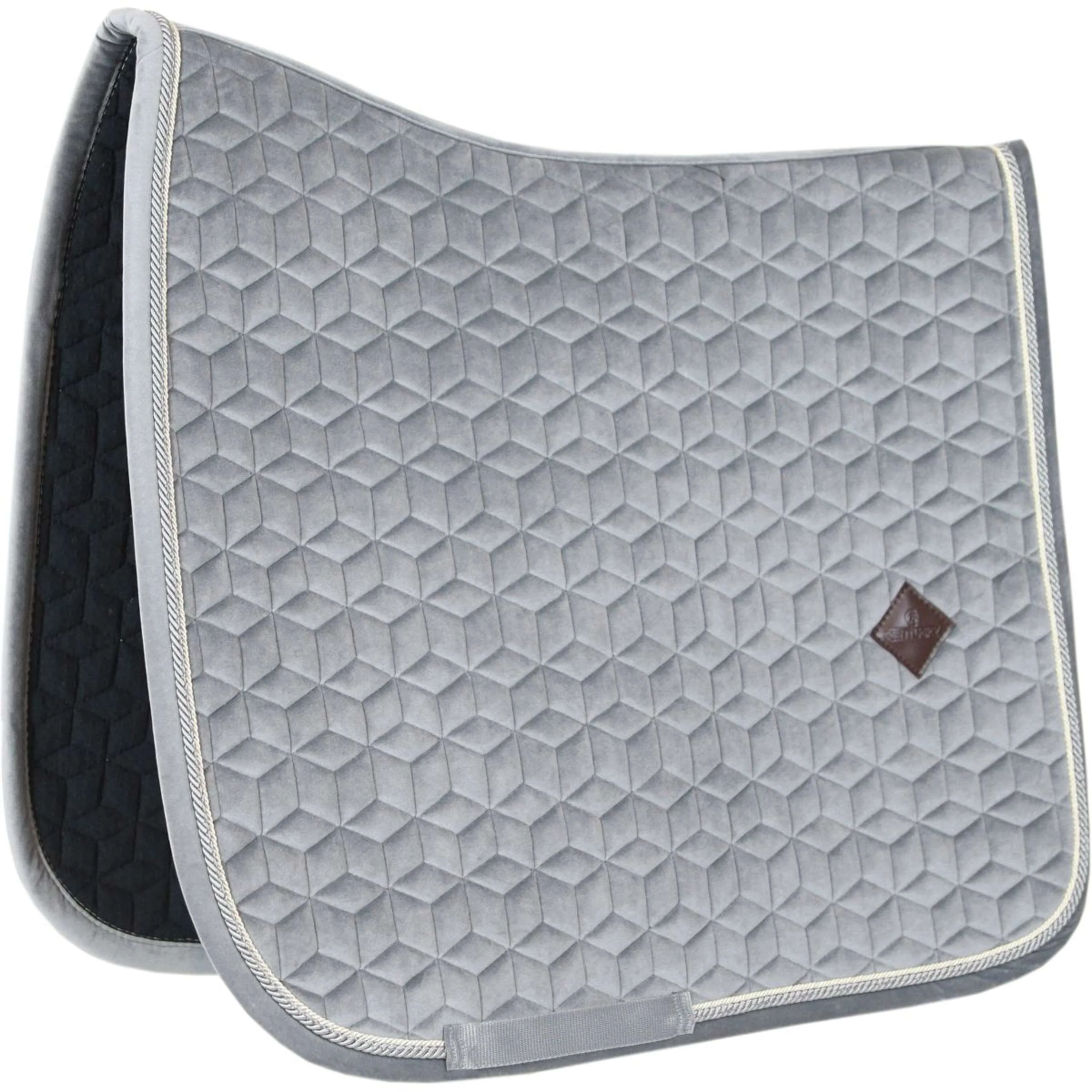 Kentucky Tapis de Selle Basic Velvet Dressage Gris
