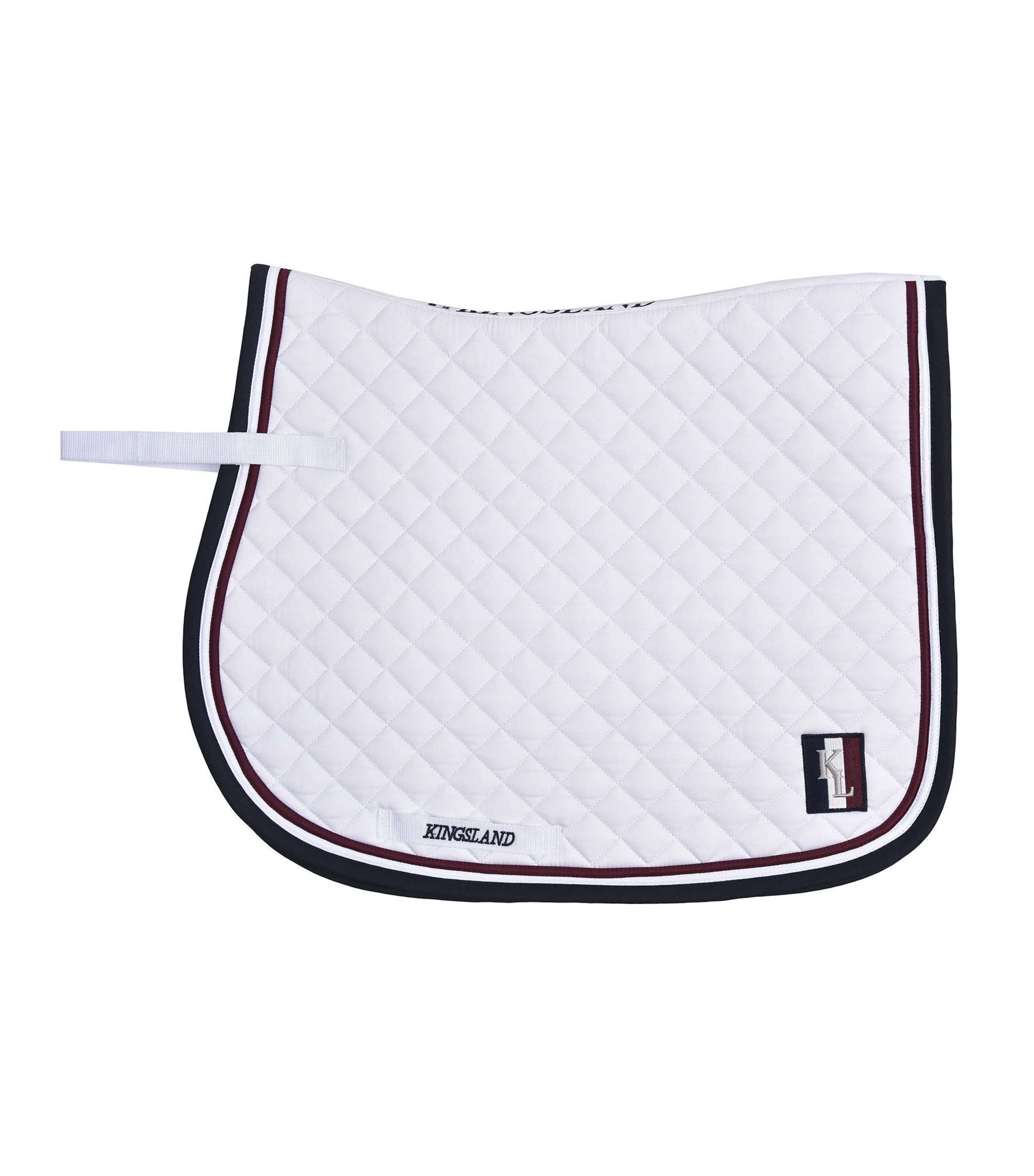 Kingsland Tapis de Selle Classic de Saut Blanc