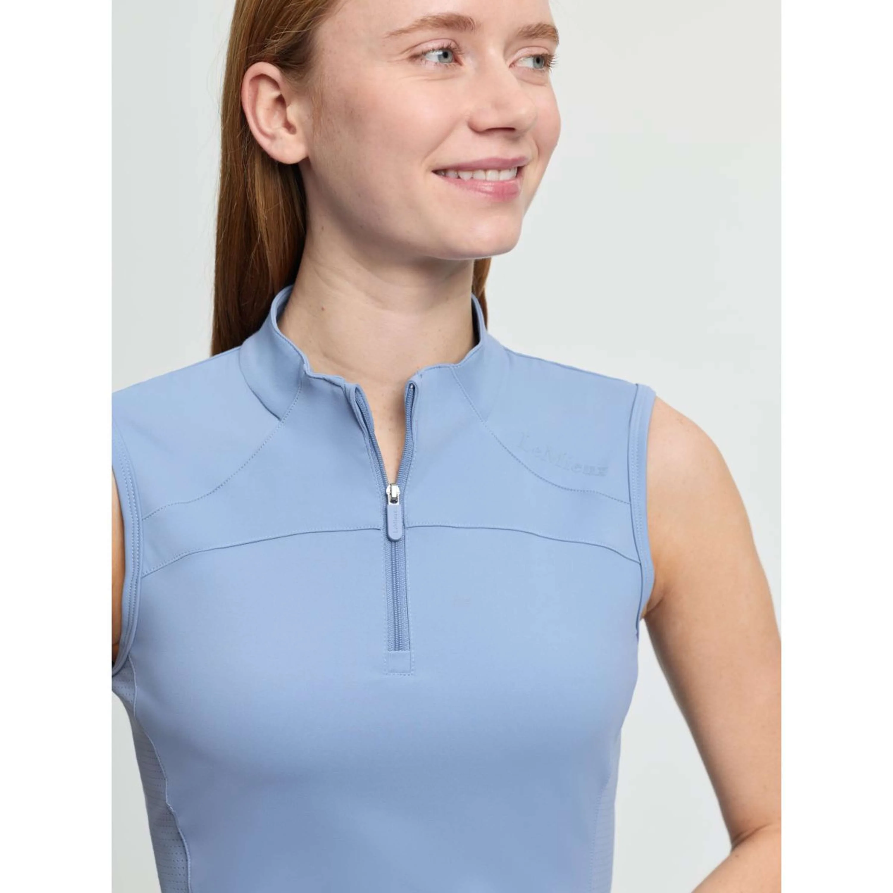 LeMieux Base Layer Airflow Sans Manche Powder Blue - Image 9