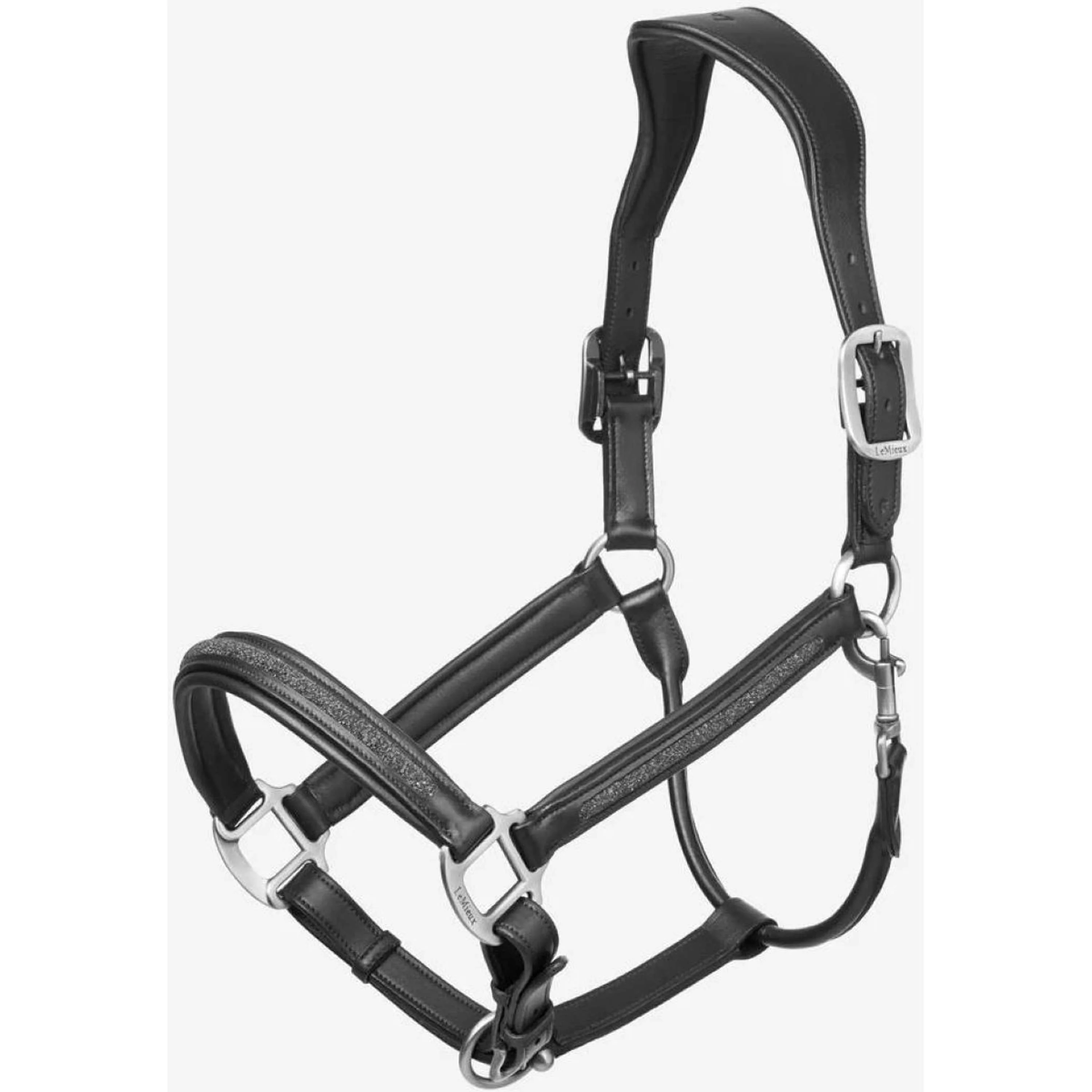 LeMieux Licol en Cuir Crystal Noir