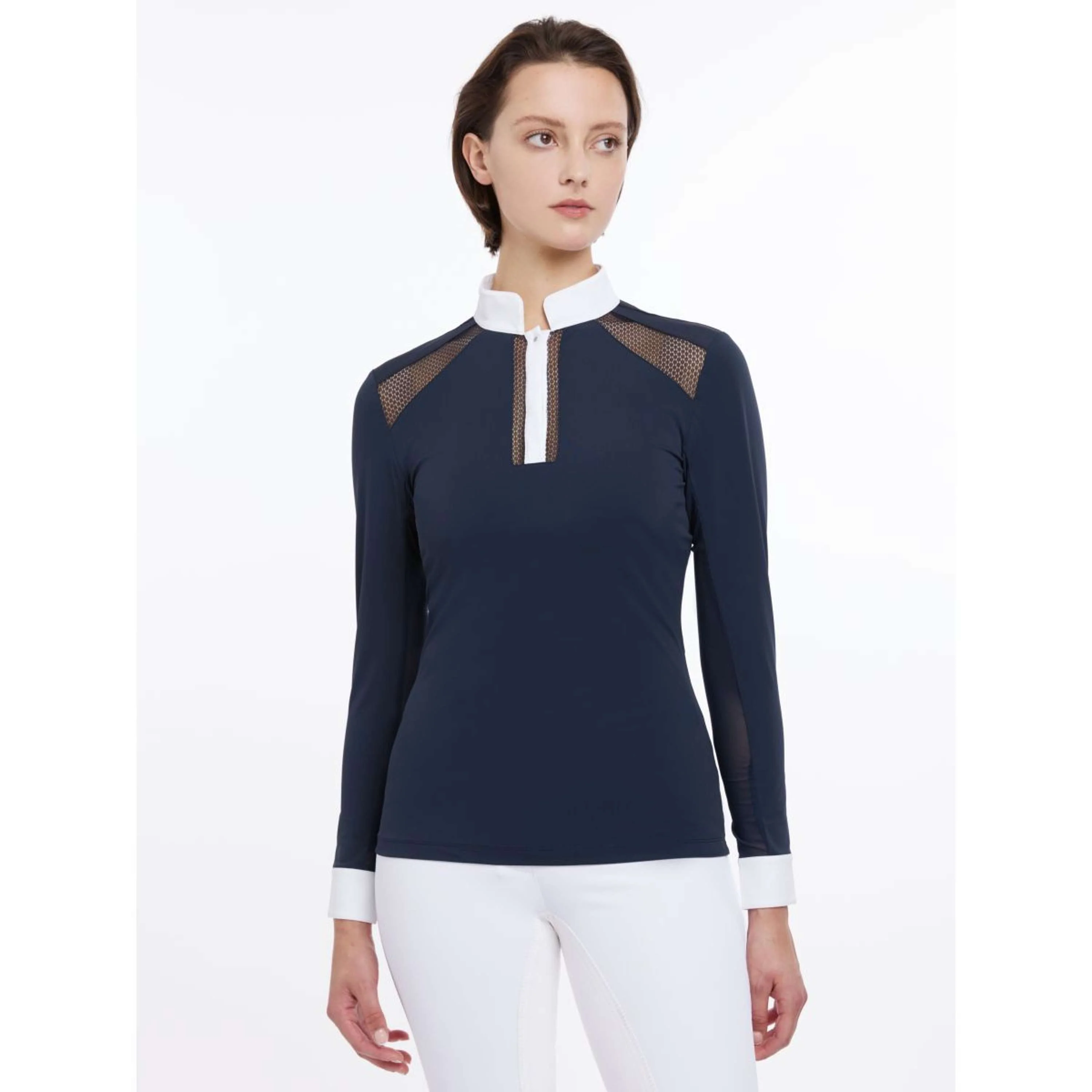 LeMieux T-shirt de Concours Camille Longues Manches Marin