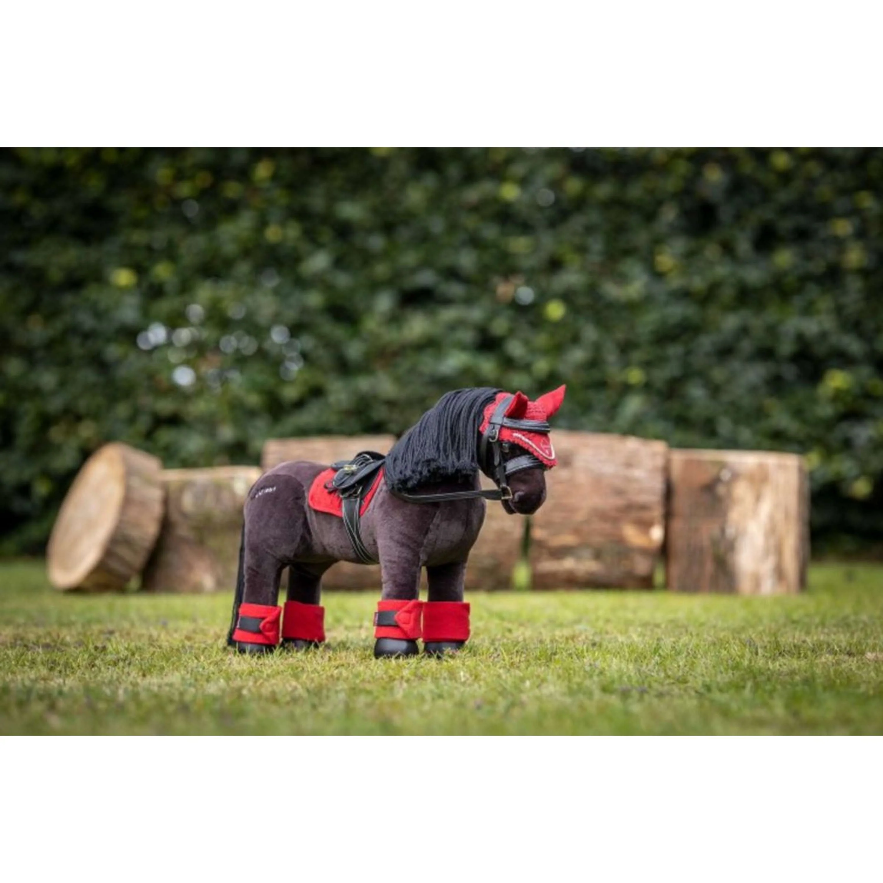 LeMieux Toy Pony Bonnet Anti-Mouches Chilli Red - Image 2