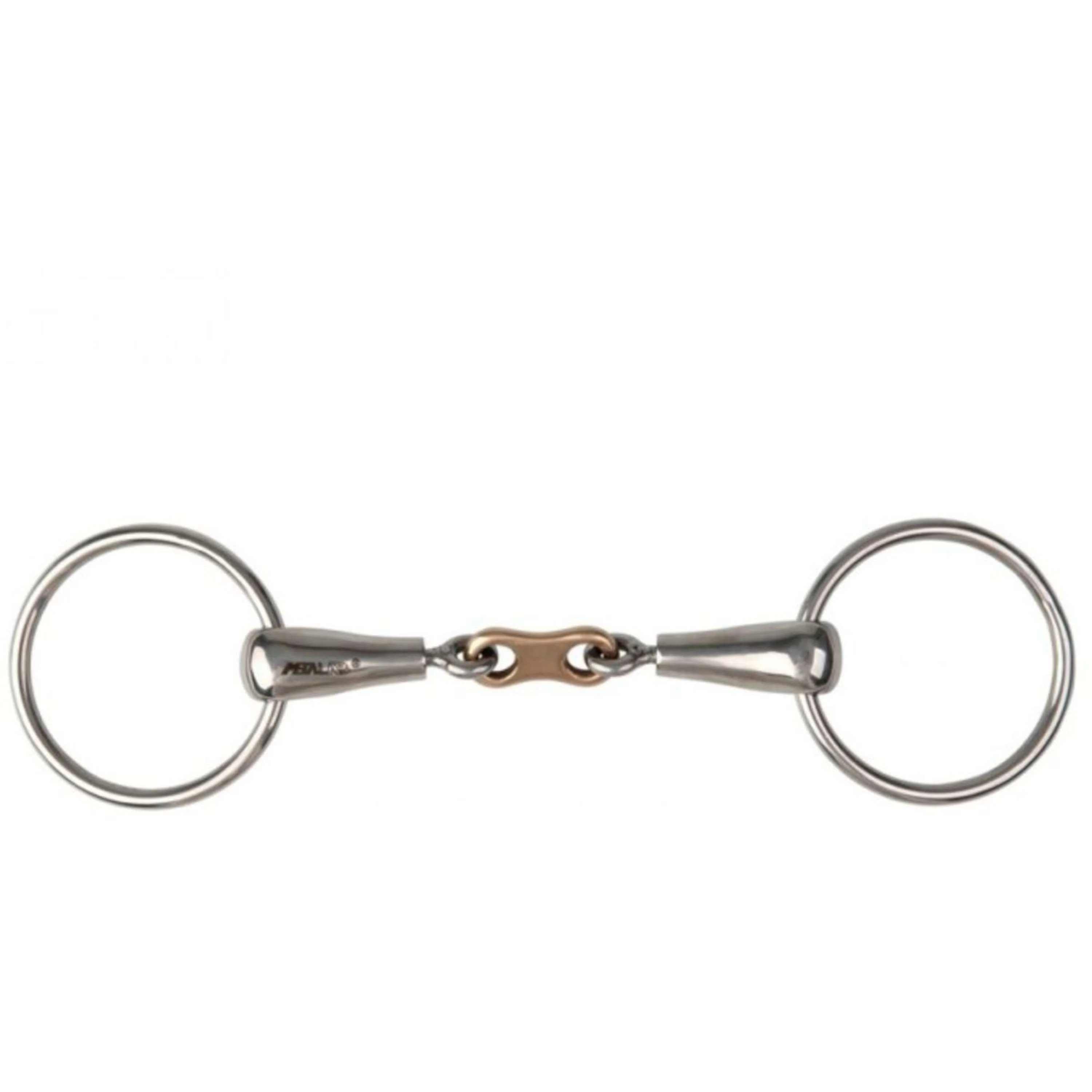 Metalab Mors de Filet Double Brisure Pinchless Bristol Cuivre