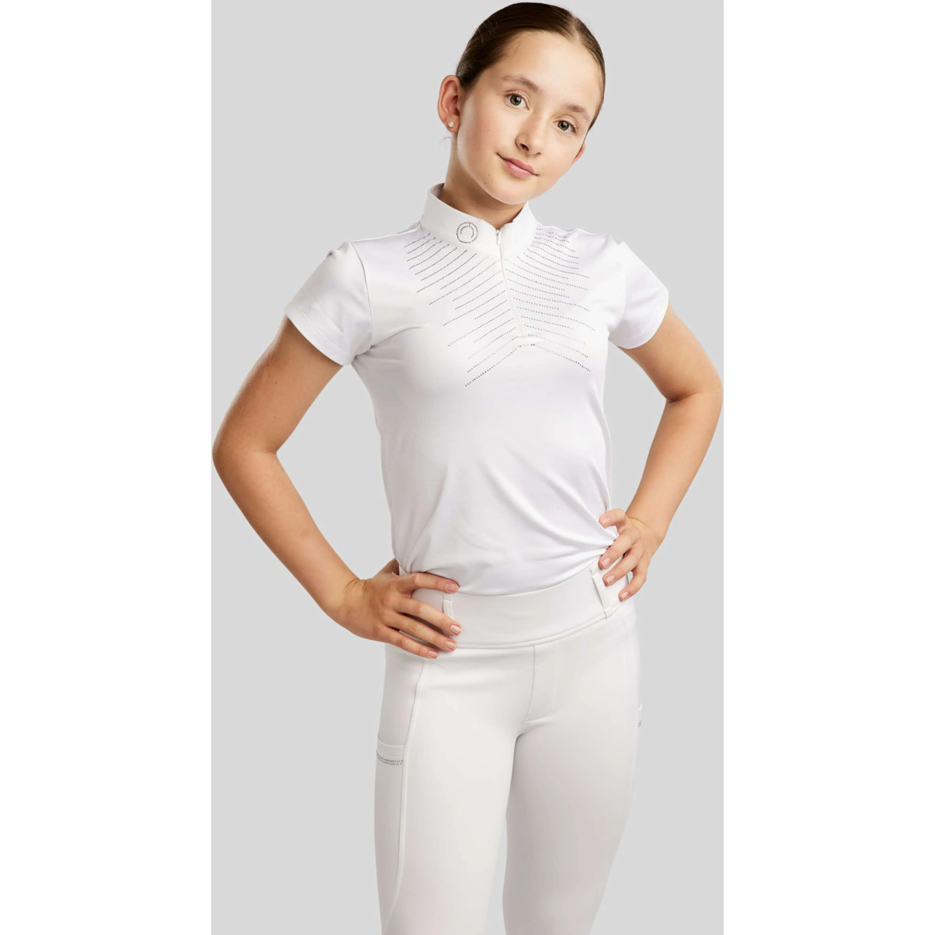 Montar T-shirt de Concours MoSparkle Kids Blanc