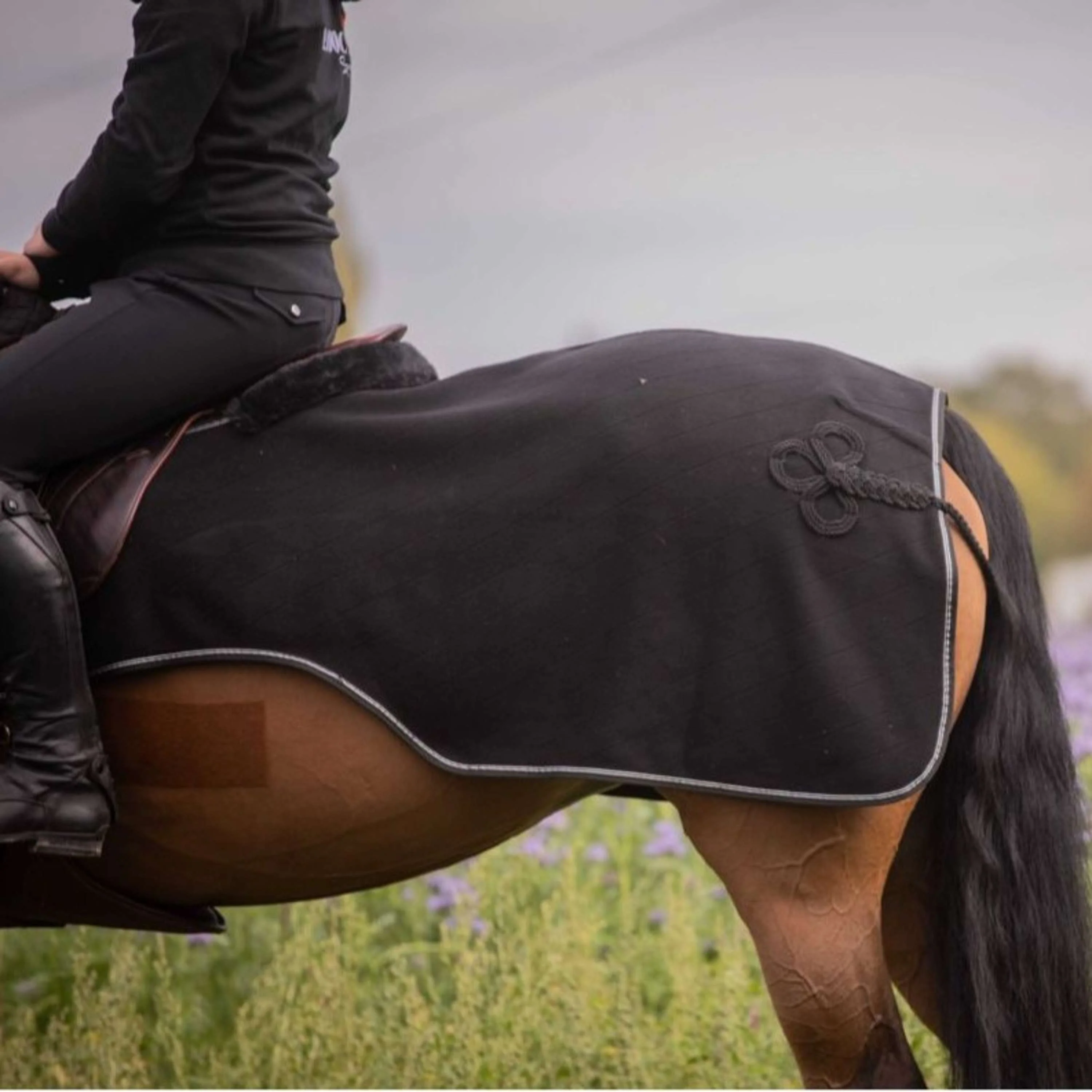 Paddock Couvre-reins Diagonal Noir