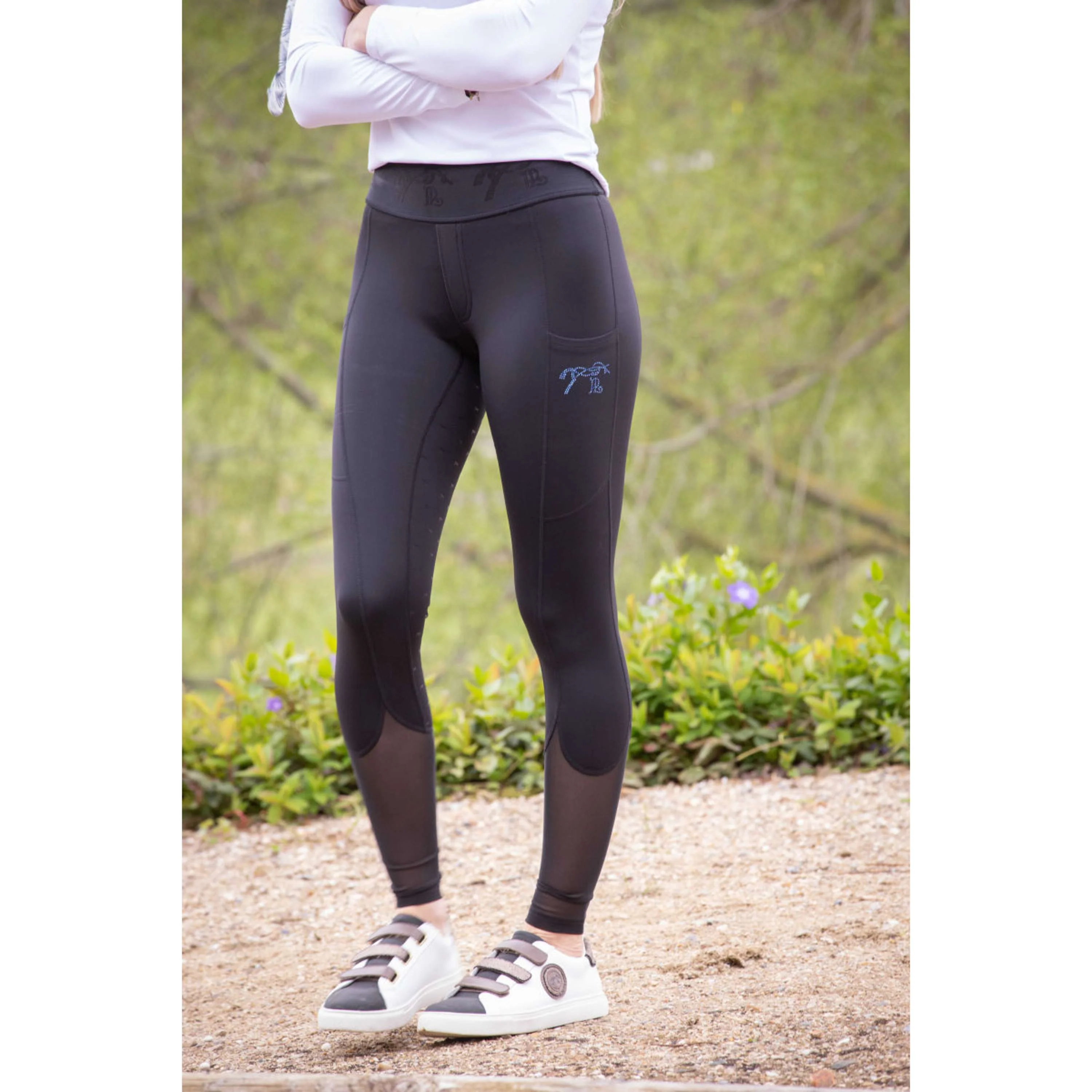 Pénélope Legging d'Équitation Delphe Full Grip Noir