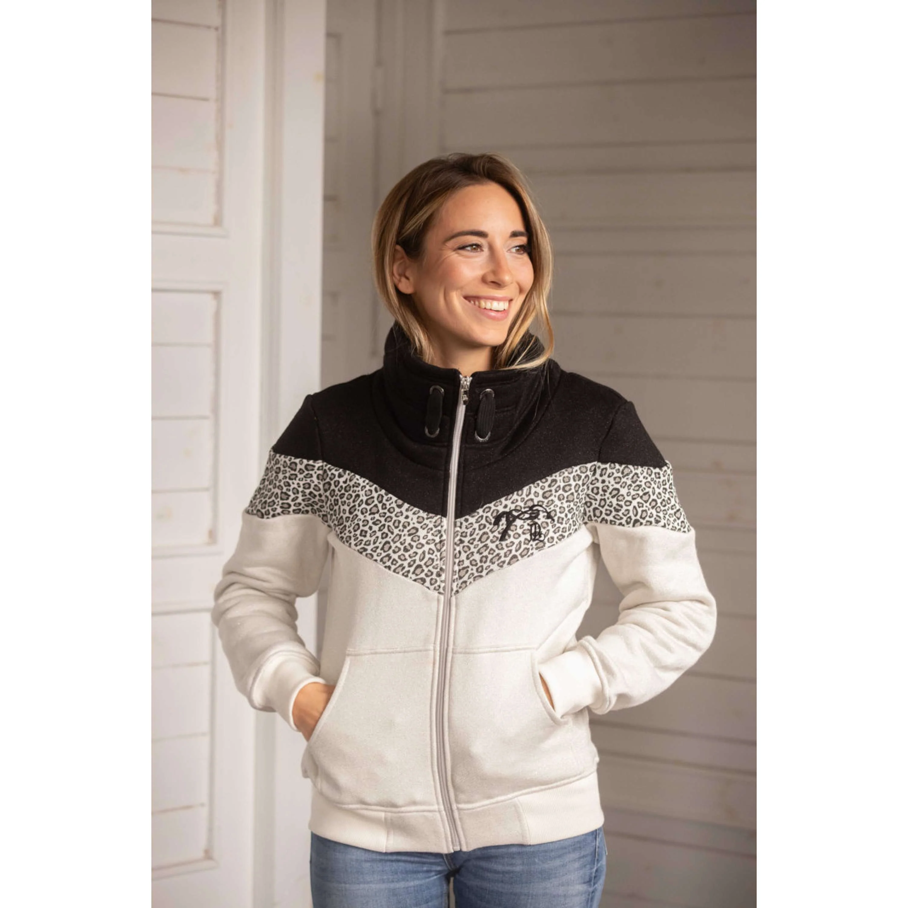 Pénélope Veste Leonative Gris