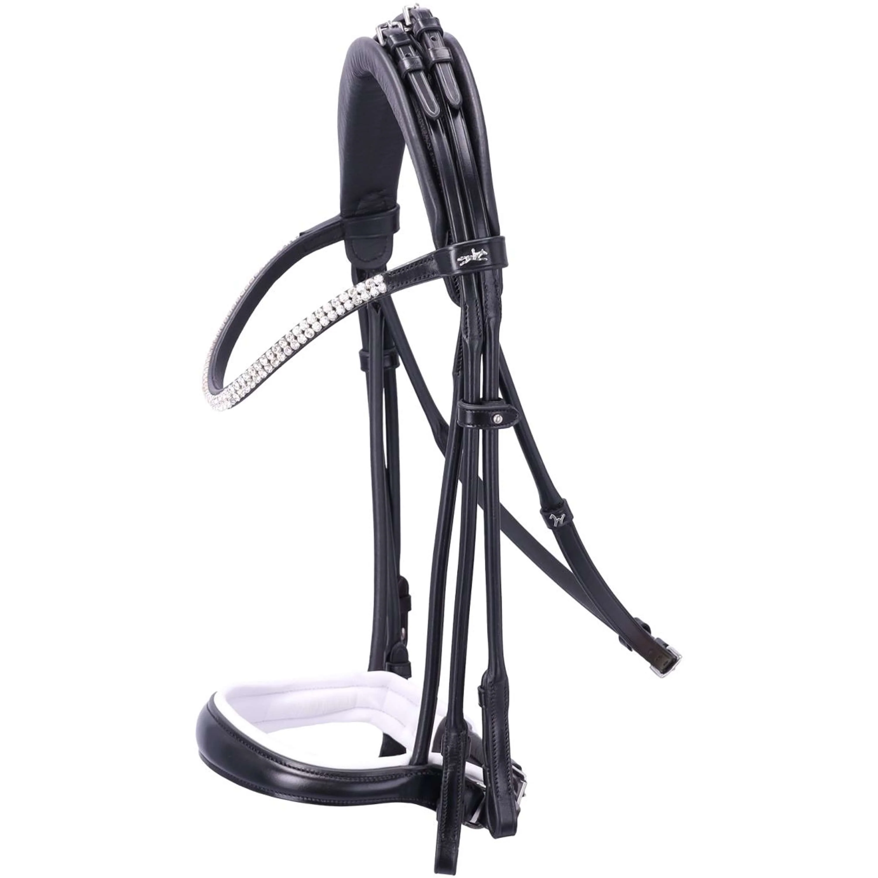 Schockemöhle Ensemble Bride SP Isabell Werth Bella Rose Noir/Blanc/Argent
