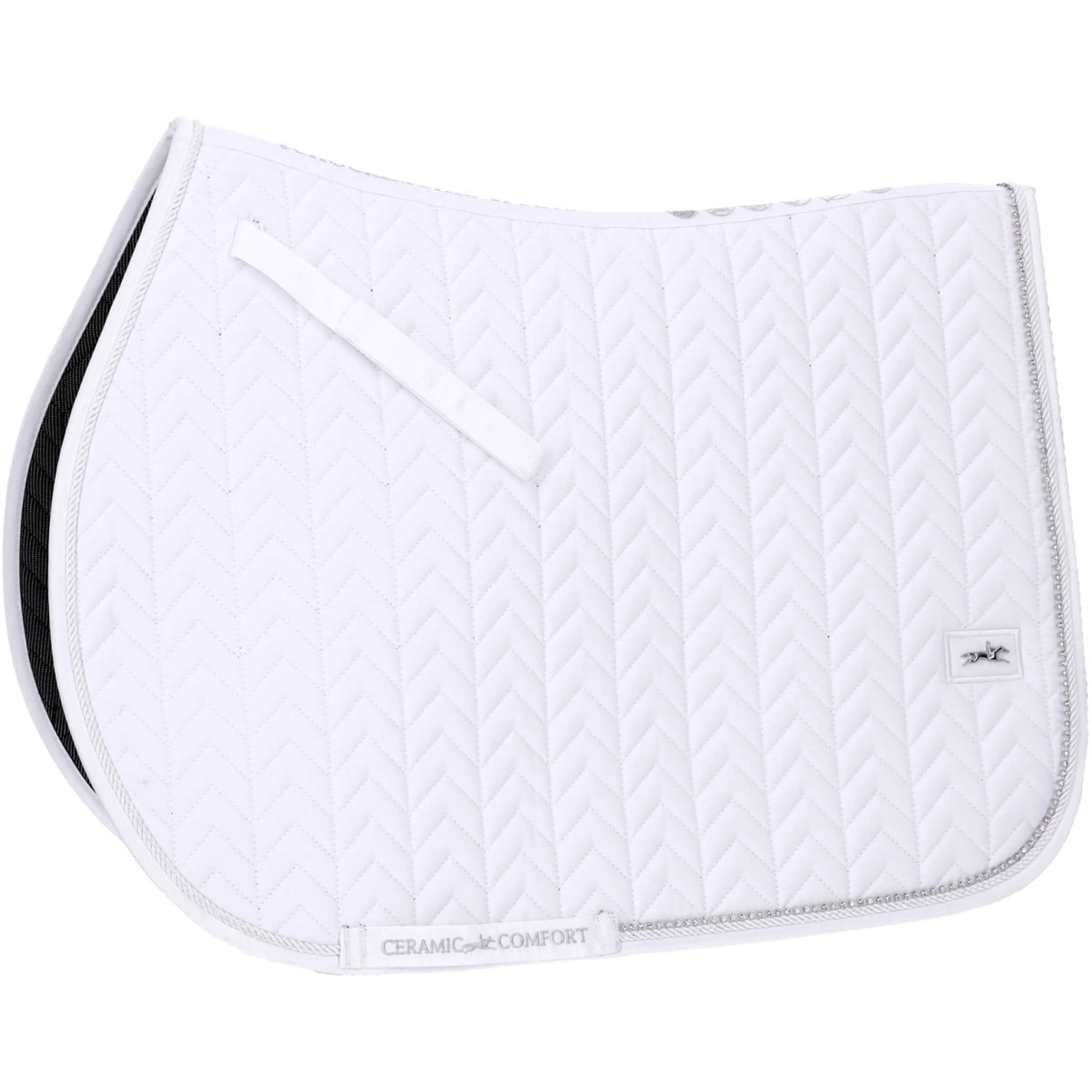 Schockemöhle Tapis de Selle SPCeramica S Style de Saut Blanc