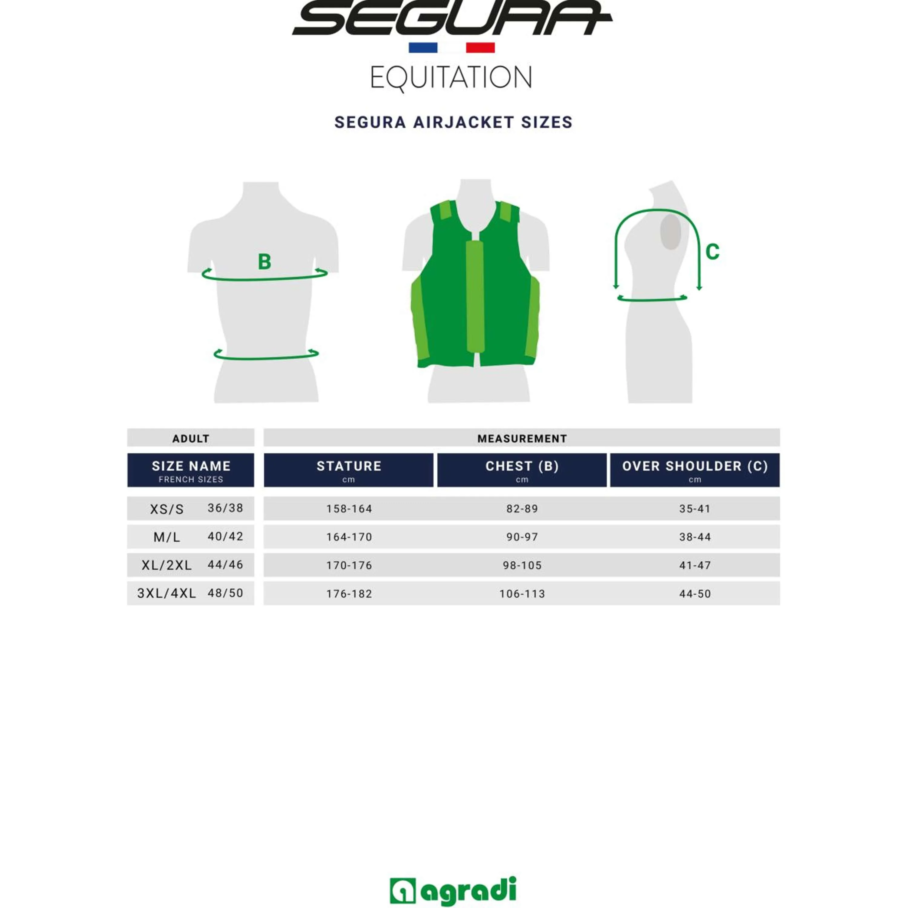Segura Equitation Airbag C-protect Air Wo2 Femme Marin - Image 3