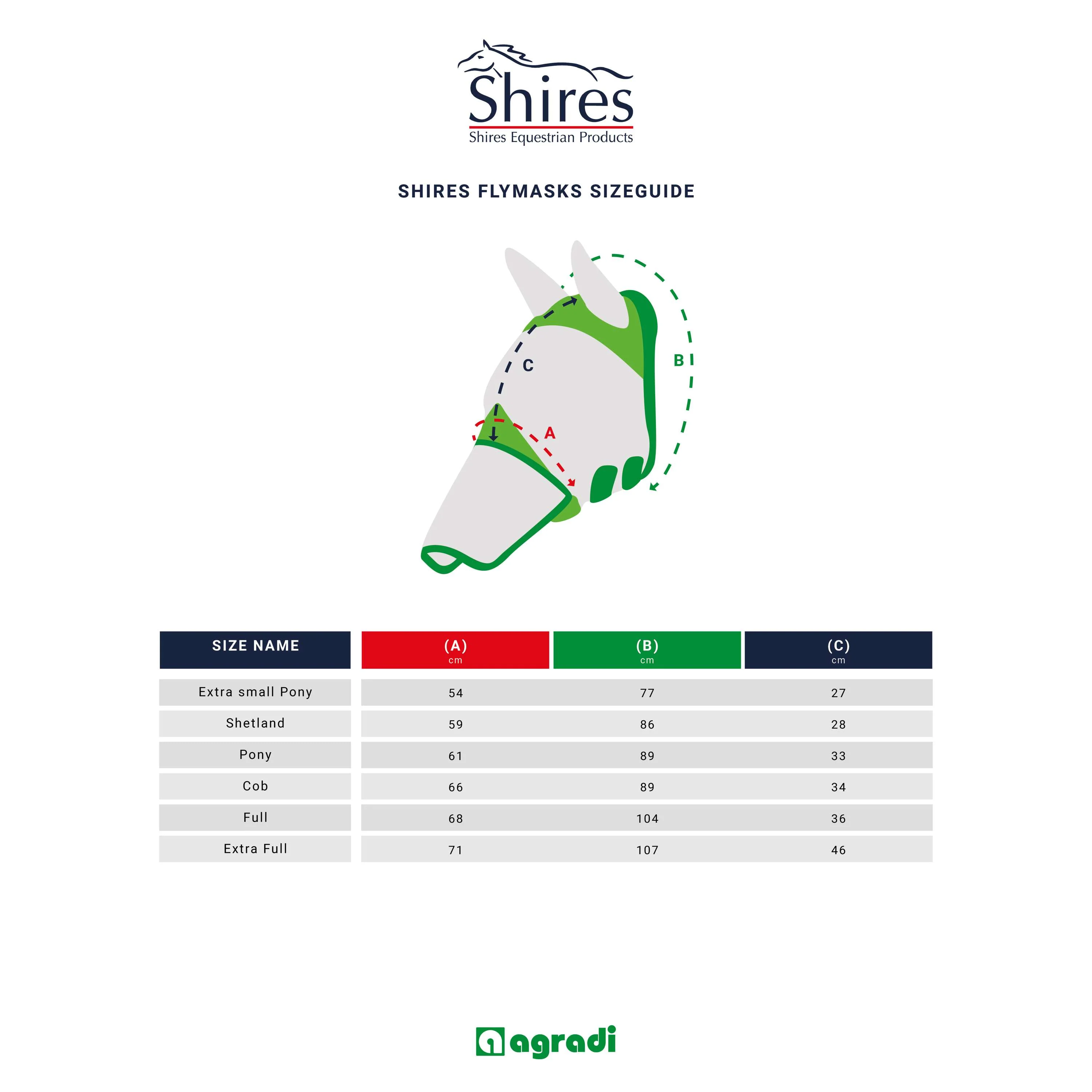 Shires Masque Anti-Mouches Stretch Jet Black - Image 5