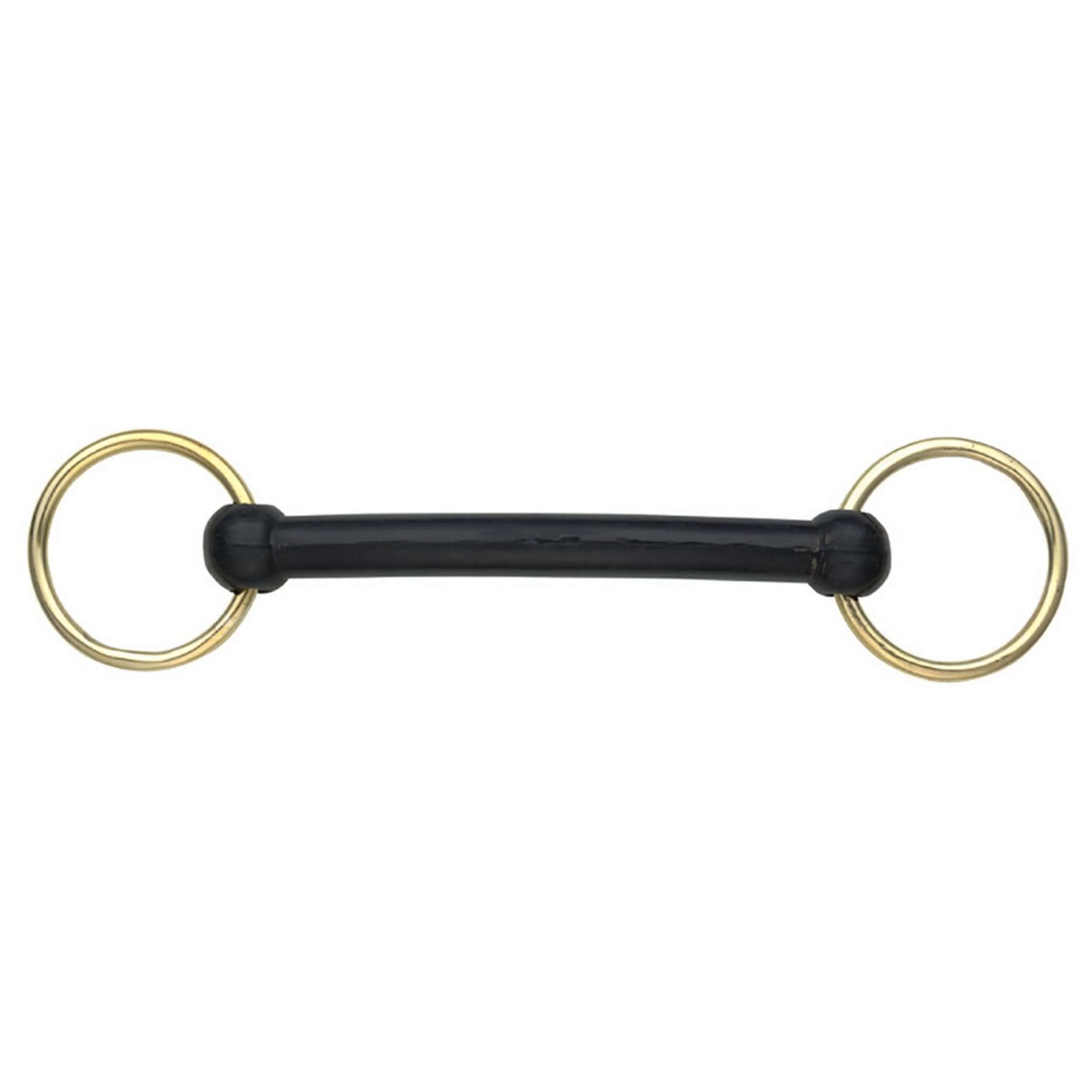 Shires Mors de Filet Caoutchouc Noir