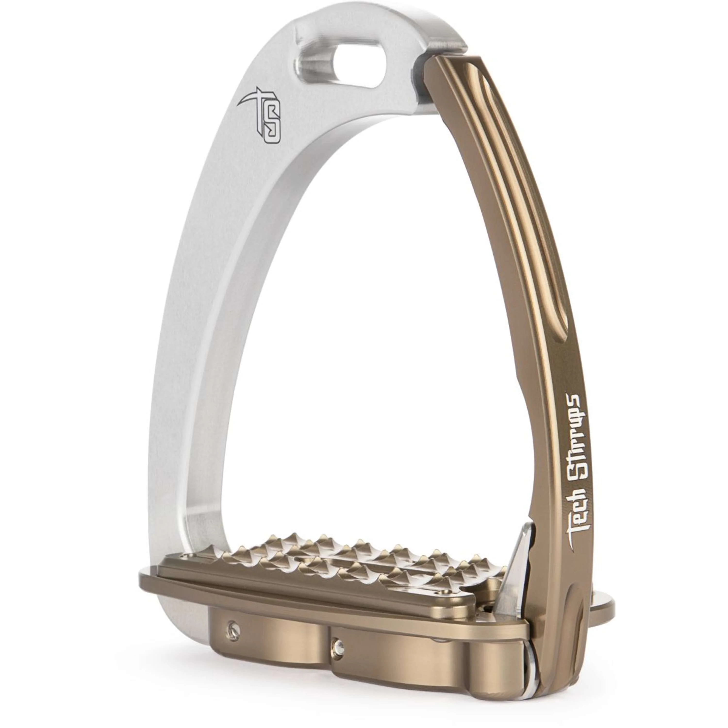 Tech Stirrups Étriers Venice Sloped M Argent/Marron