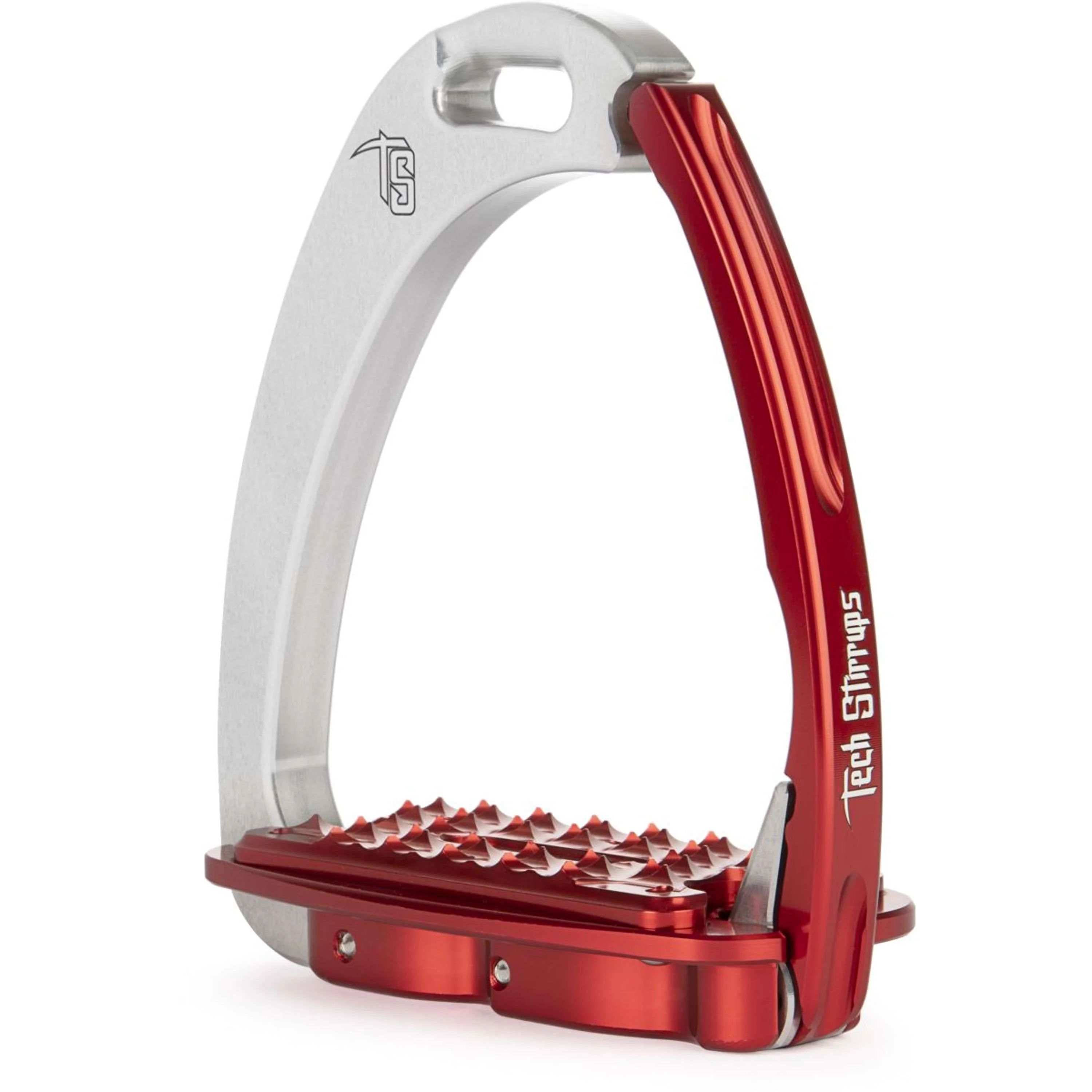 Tech Stirrups Étriers Venice Sloped M Argent/Rouge