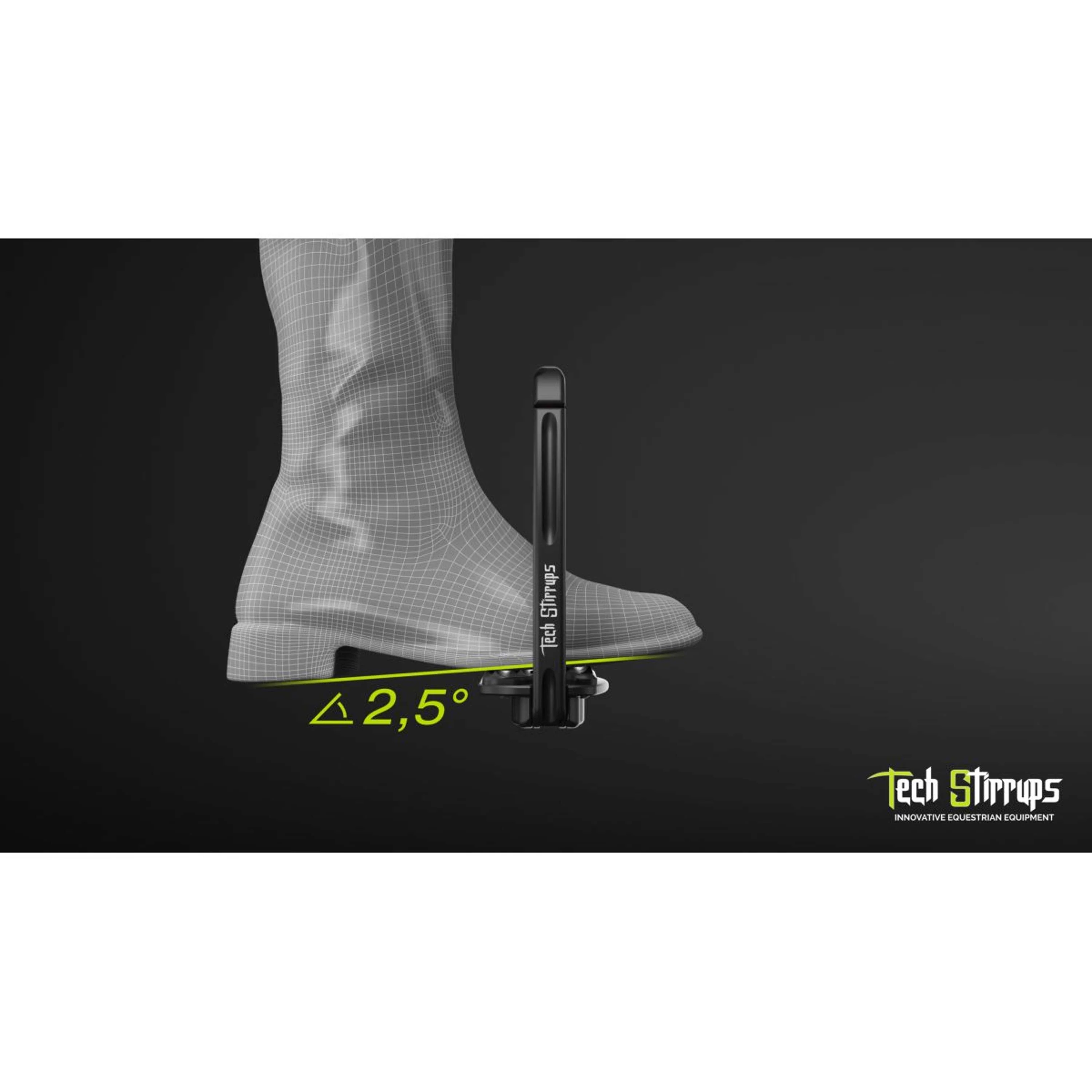 Tech Stirrups Étriers Venice Sloped EVO Argent/Marron - Image 7