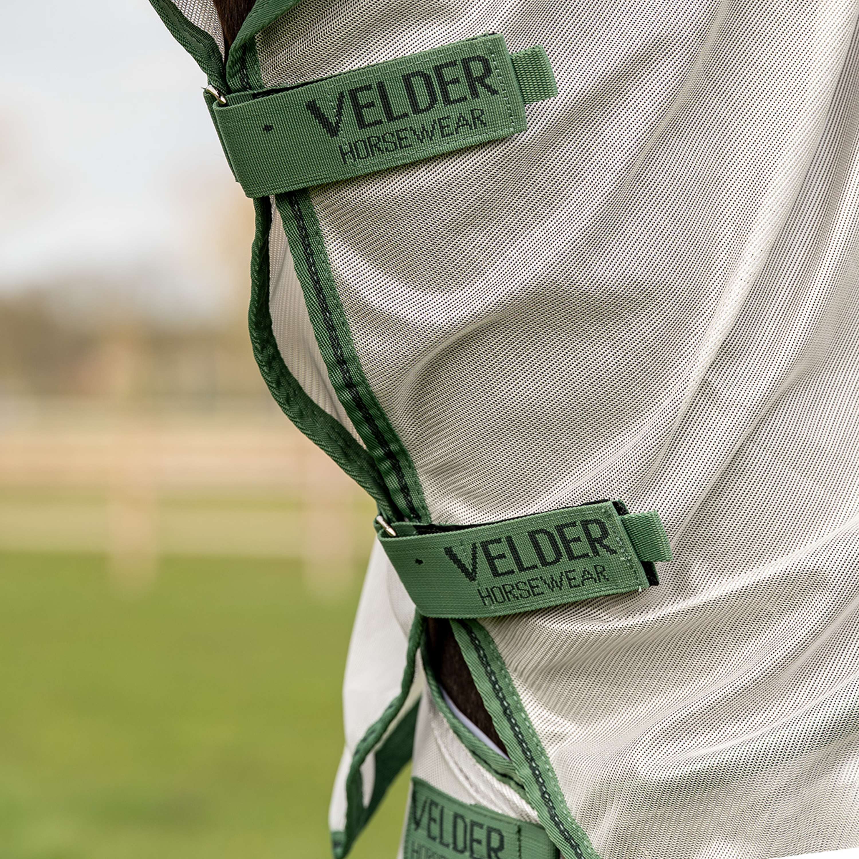 Velder Horsewear Essentials Couverture Anti-Mouches Mesh avec Couvre-cou Argent - Image 4