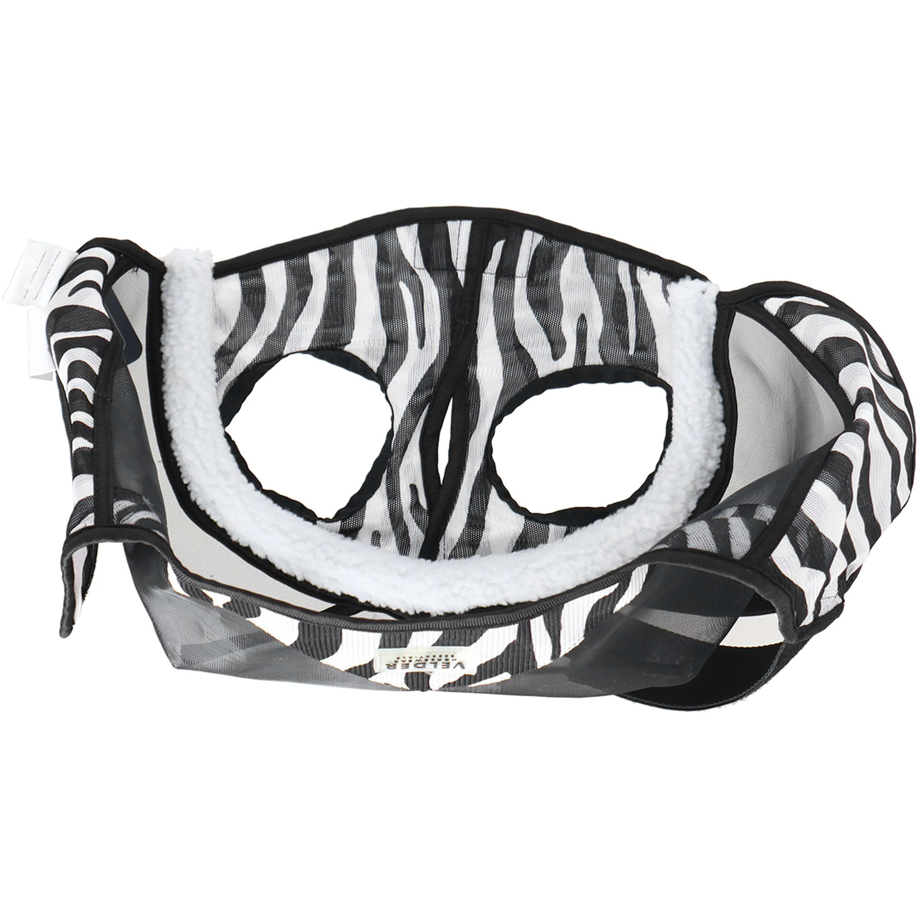 Velder Horsewear Essentials Masque Anti-Mouches Zebra sans Oreilles Noir/Blanc - Image 7