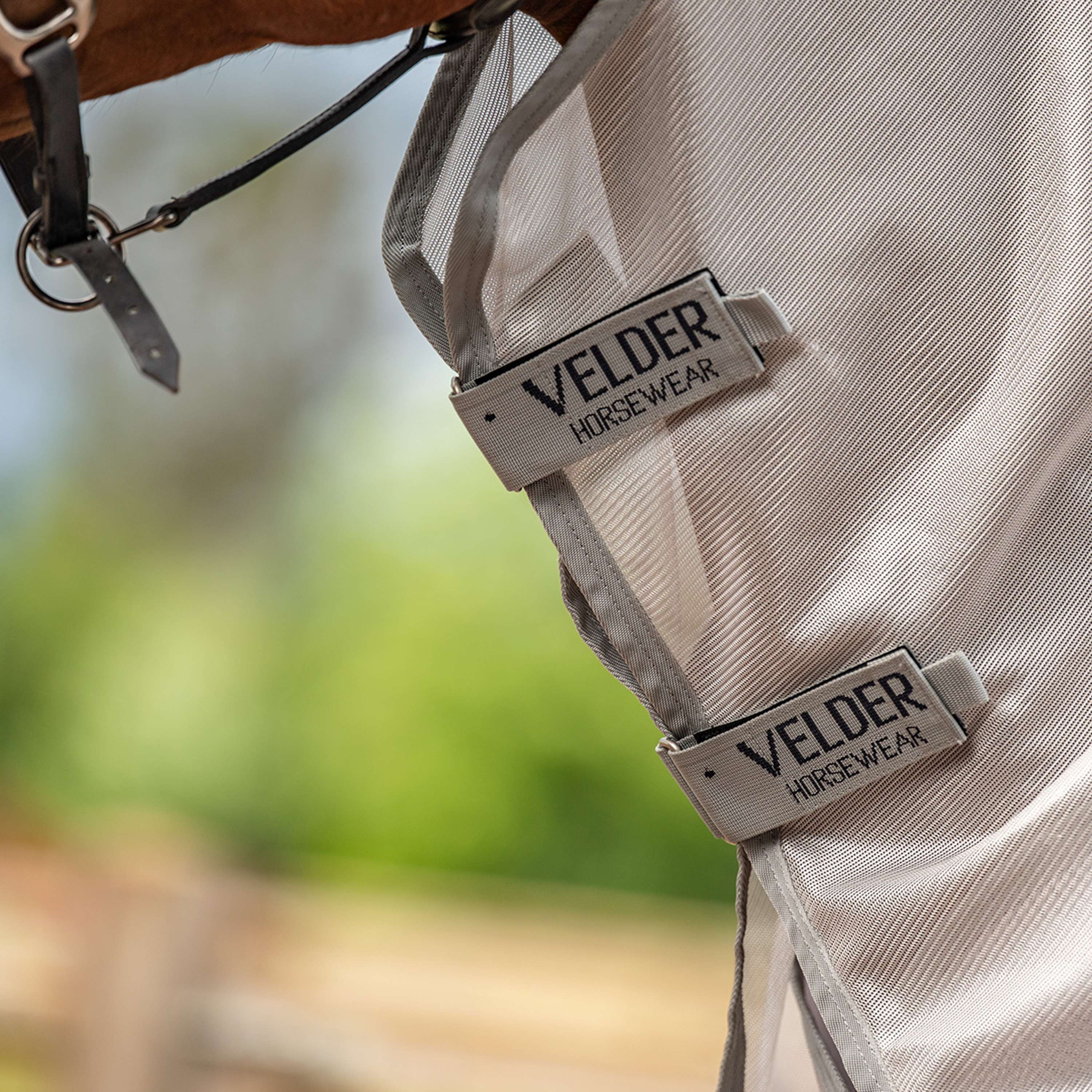 Velder Horsewear Premium Couverture Anti-Mouches Rainless Fall Navy/Pearl Silver - Image 7