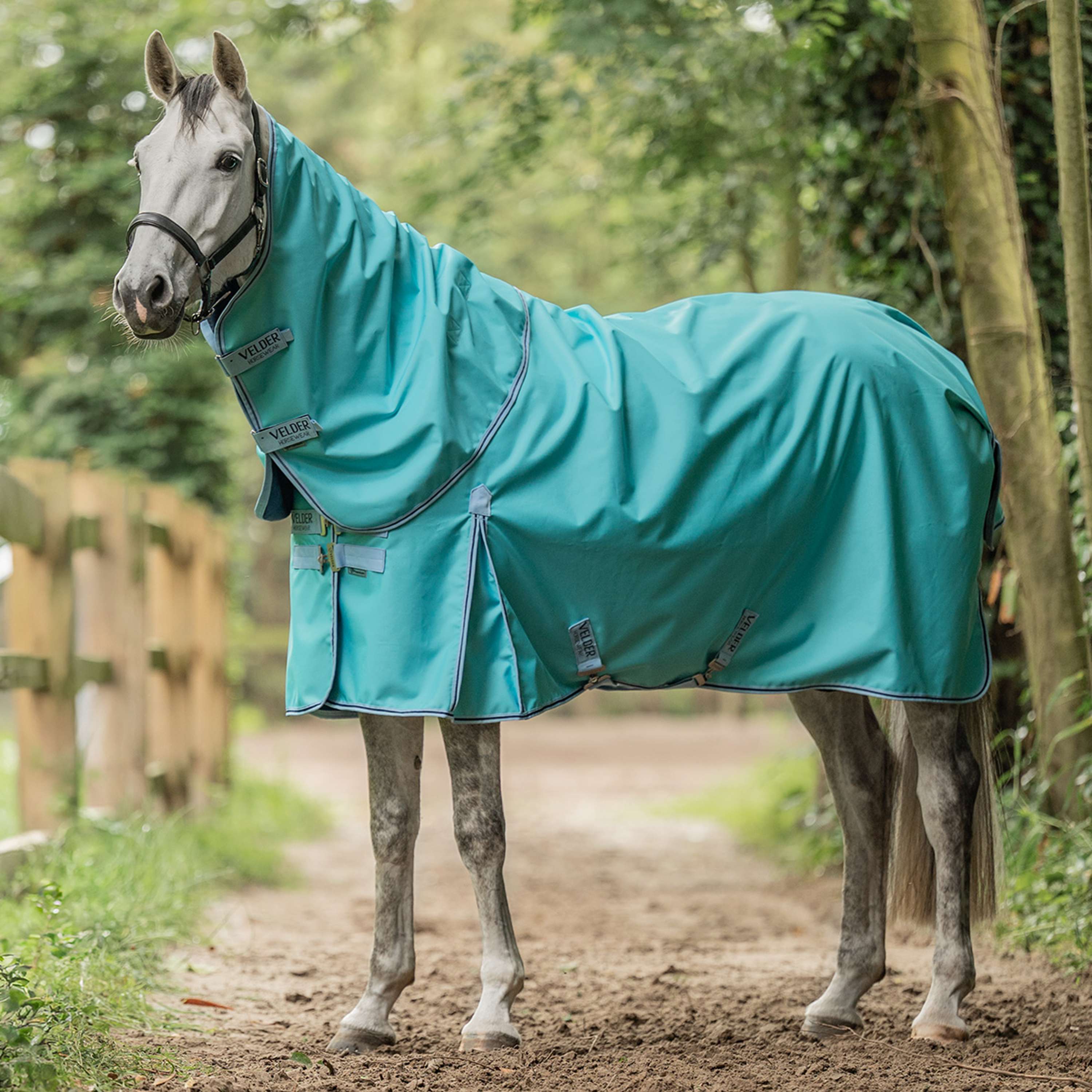 Velder Horsewear Premium Turnout Rug 900D 0g Bleu ciel - Image 11