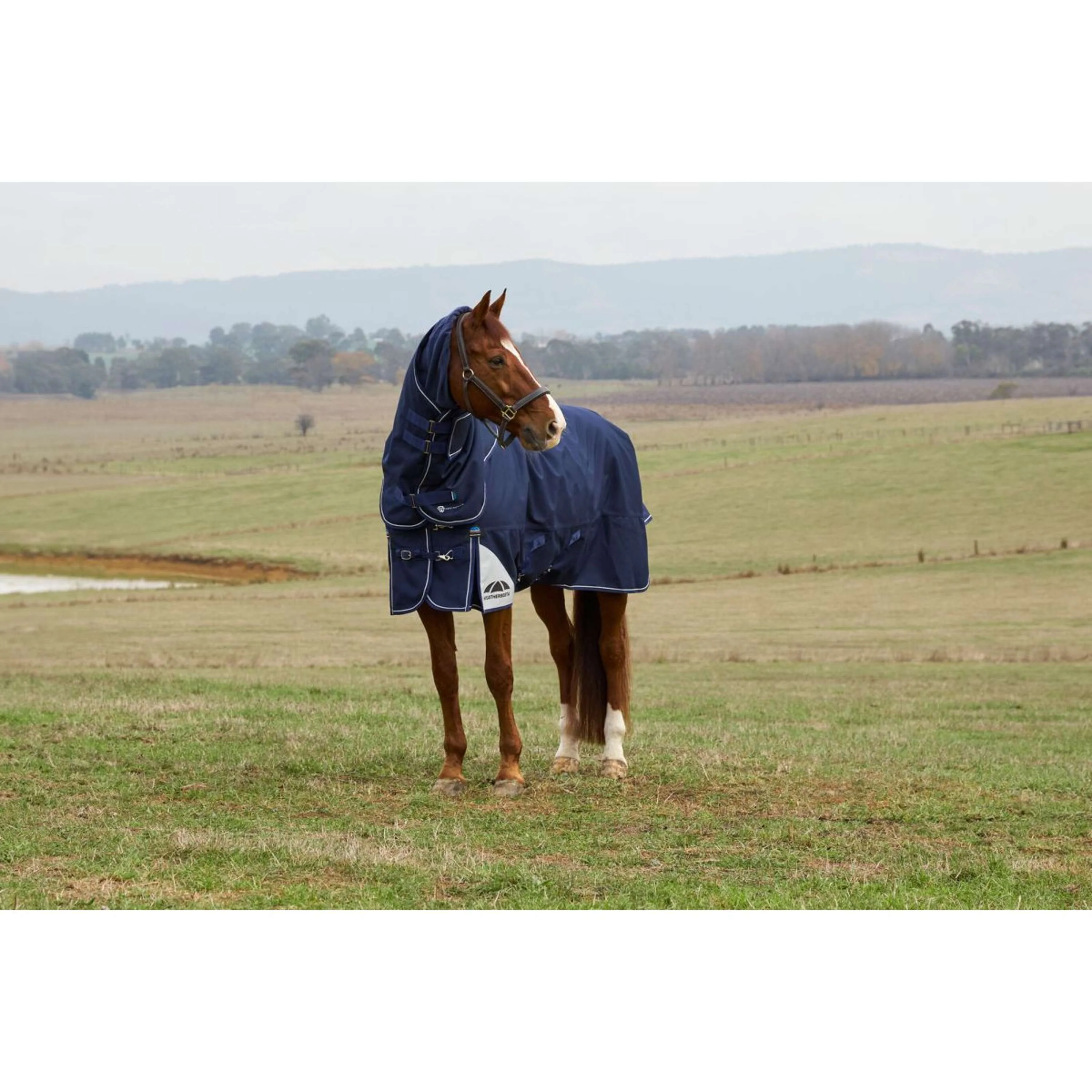 WeatherBeeta ComFiTec Ultra Turnout Detach-A-Neck 100g Marin - Image 2